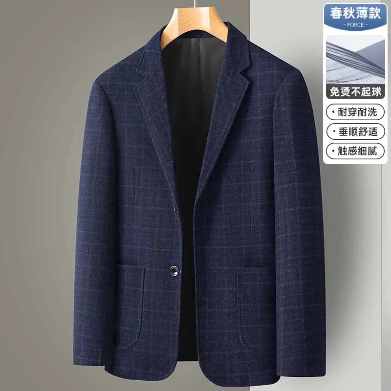 Blazer/manteau de costume formel à carreaux britanniques