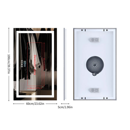 Large Backlit Vanity Mirror for Bathroom