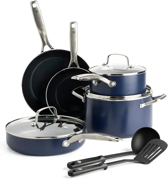 10-Piece Ceramic Nonstick Cookware Set