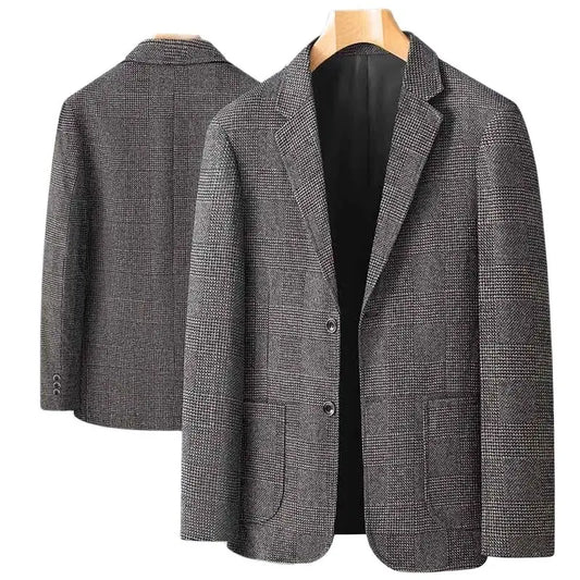 Blazer/manteau de costume formel à carreaux britanniques
