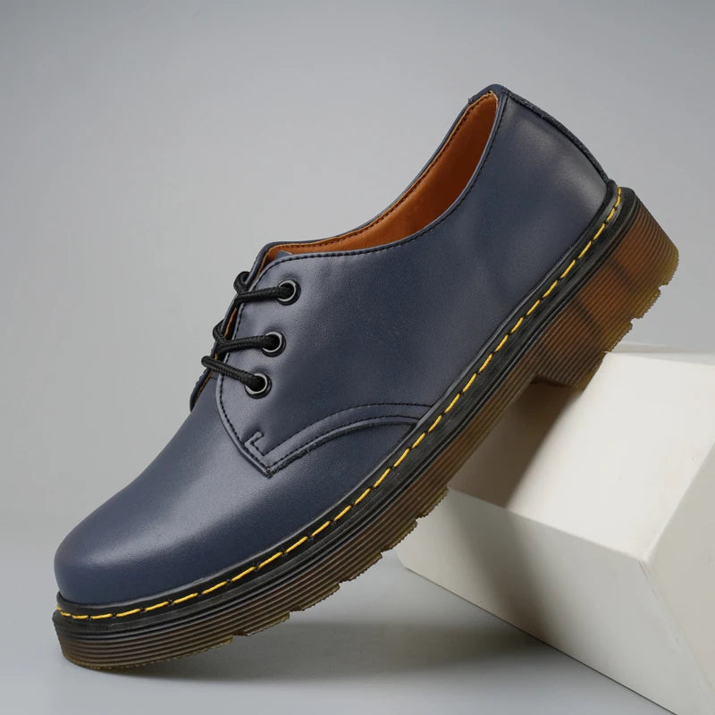 Bottes Oxford en cuir véritable pour hommes