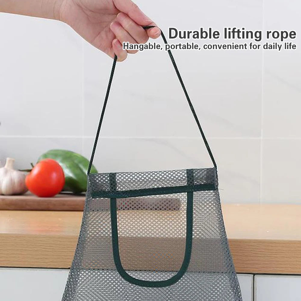 Kitchen's Multi-Layer Hanging Mesh Bags