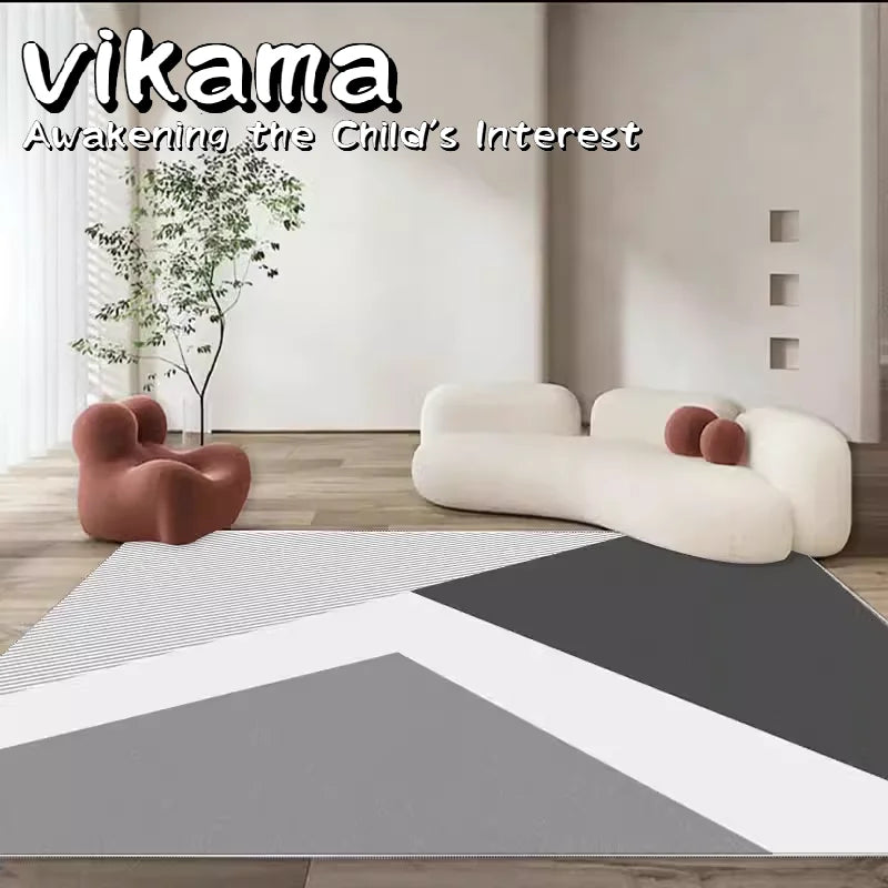 Non-slip Crystal Velvet Living Room Mat