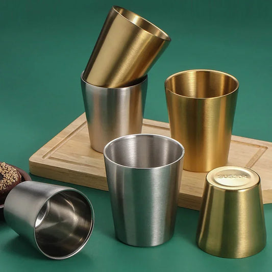 Gobelets à bière en acier inoxydable à double paroi