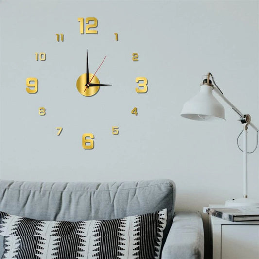 Frameless DIY Art Wall Clock