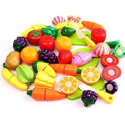 Cuisine pour enfants, découpe de fruits, légumes, aliments, cuisine, jouets interactifs