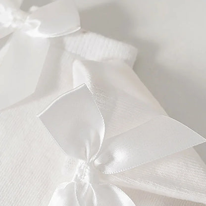 Nouveau Chaussettes hautes à nœud pour enfants