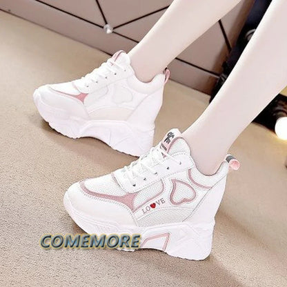 Women's Mesh Lace-Up Sneakers