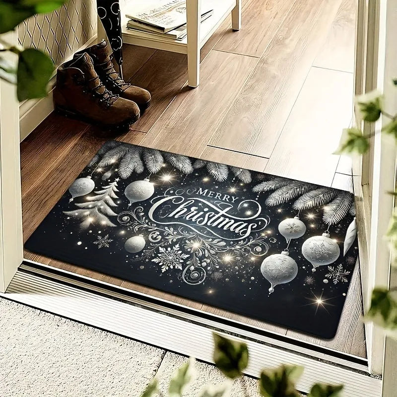 christmas welcome mat
