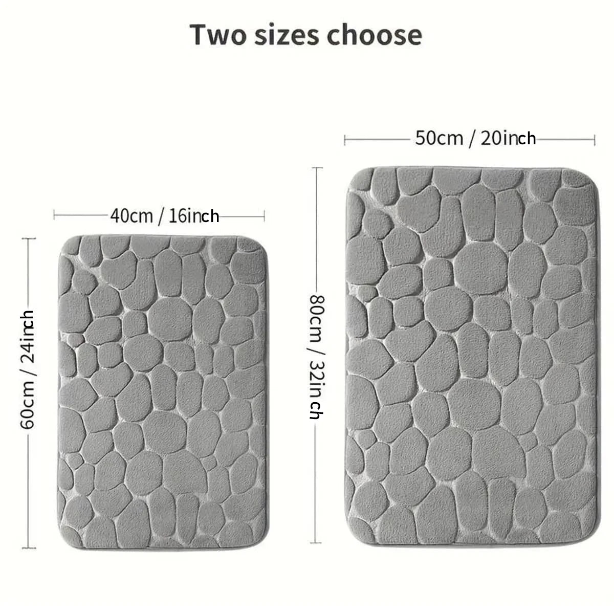 Rapid Water Absorbent Non-Slip Washable Bath Mat