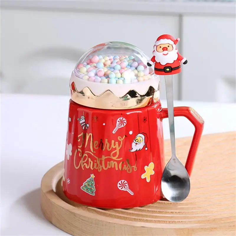 Christmas Tree Santa Claus Ceramic Mug