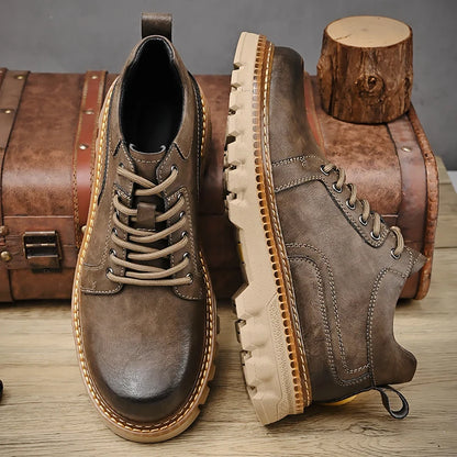 Men's Genuine Leather Italian Work Boots