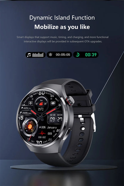 GT4 Sport Smart 1.5 IPS Display IP68 Bluetooth Call - Android Watch