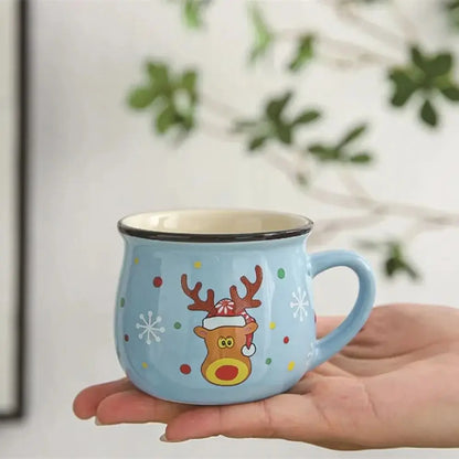 150ML Cartoon Santa Christmas Ceramic Mug