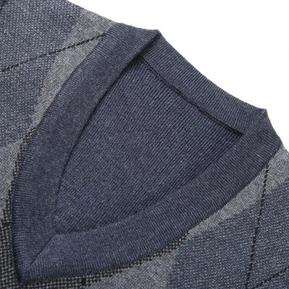 Pull formel à col en V pour hommes automne/hiver