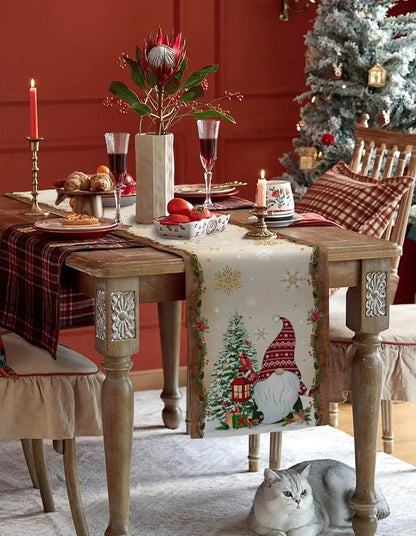 christmas table linen
