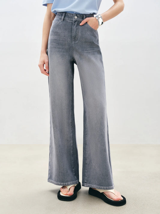 Women's High Waist Skinny Elastic Straight jeans