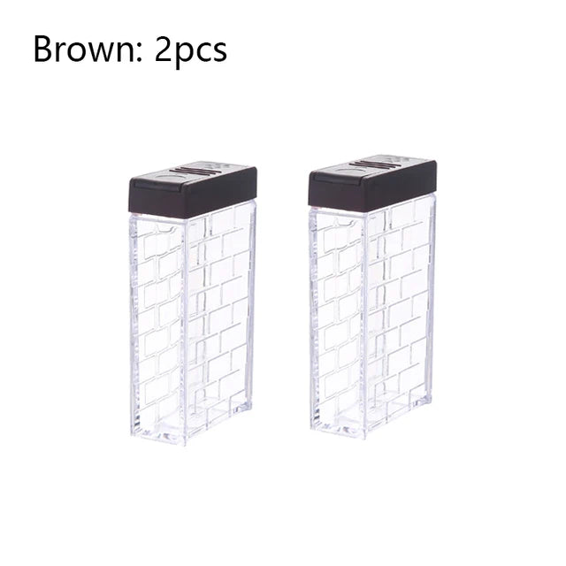6-Piece Transparent Spice Seasoning Storage Set