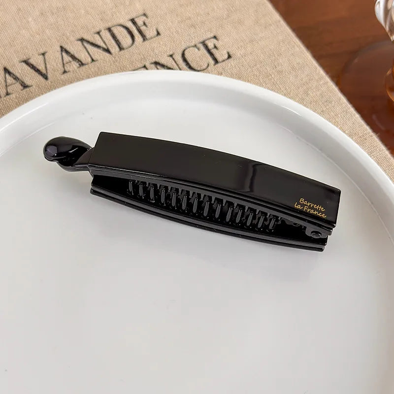 Pinces à cheveux torsadées - Pince verticale minimaliste pour queue de cheval