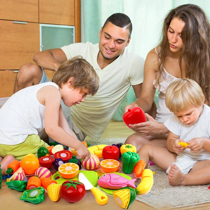Cuisine pour enfants, découpe de fruits, légumes, aliments, cuisine, jouets interactifs