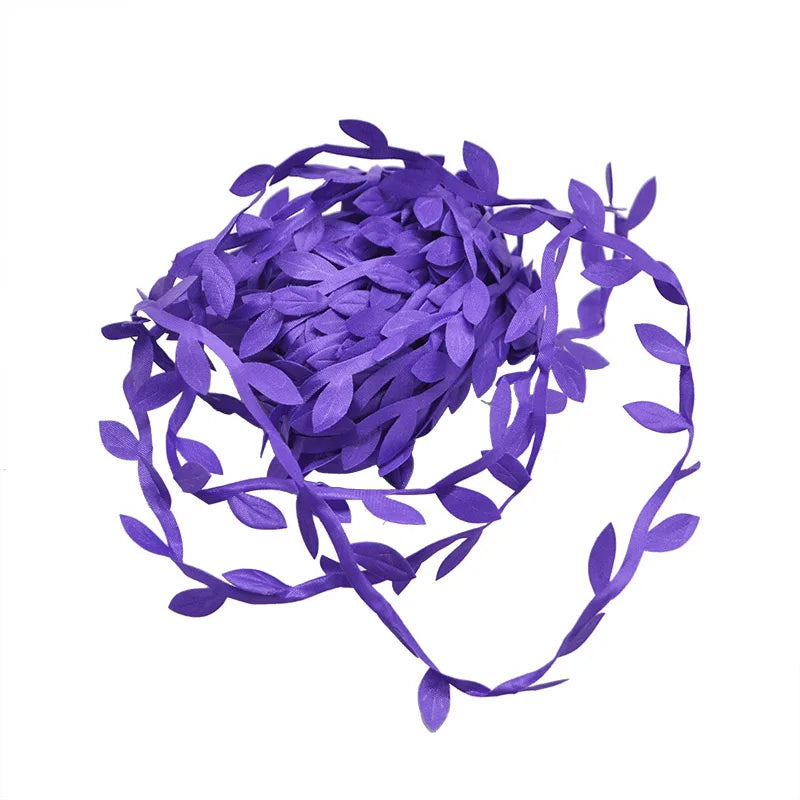 Couronne artificielle DIY faite à la main en feuilles de soie vertes