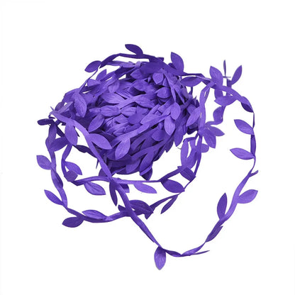 Couronne artificielle DIY faite à la main en feuilles de soie vertes