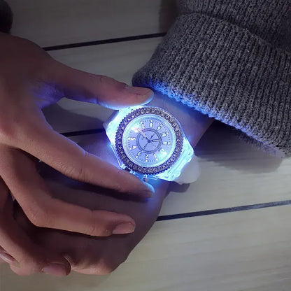 Unisex LED Jelly Uhren