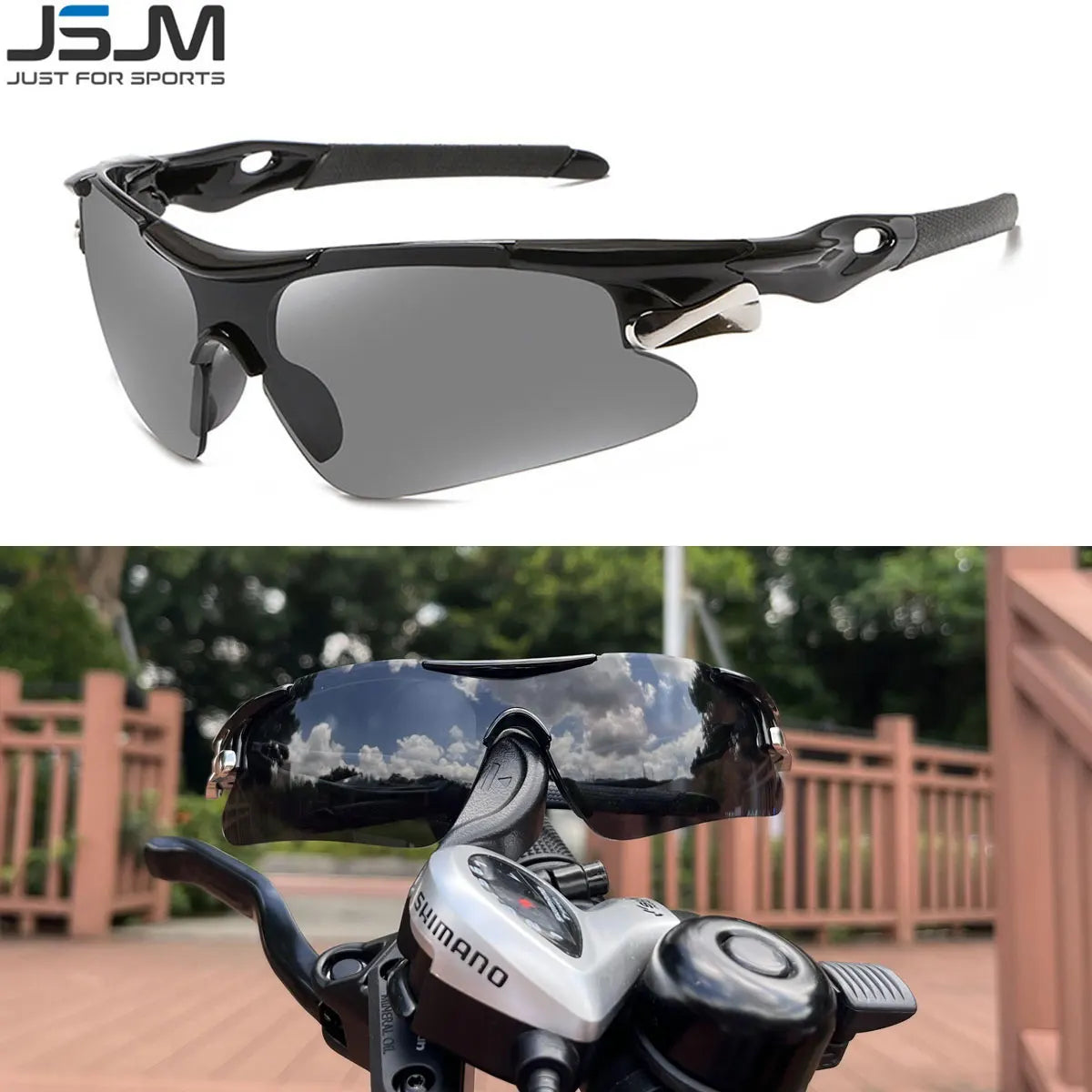 Lunettes de soleil de cyclisme en polycarbonate pour hommes