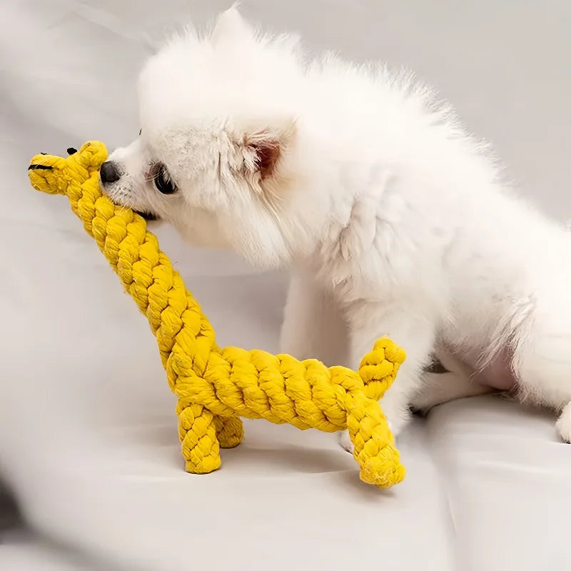 Langlebiges Kauspielzeug für Hunde mit Karottenknotenseil