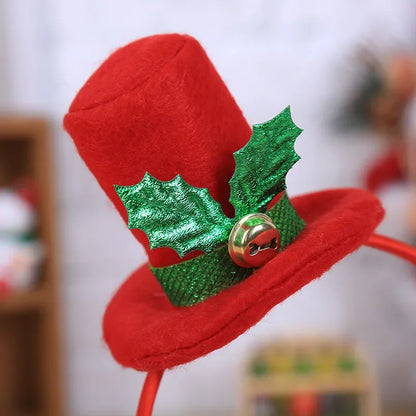 Christmas Sequin Santa Hat Headband