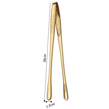 Long Handle Non-Slip Stainless Steel BBQ Tongs