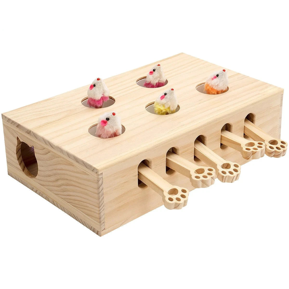 Indoor Solid Wood Cat Toys