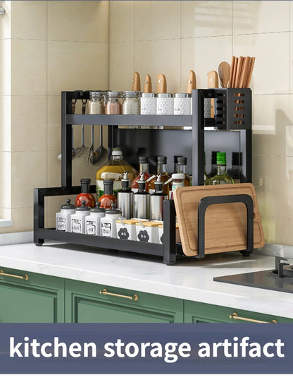 Stainless Steel Kitchen Storage Rack Organizer