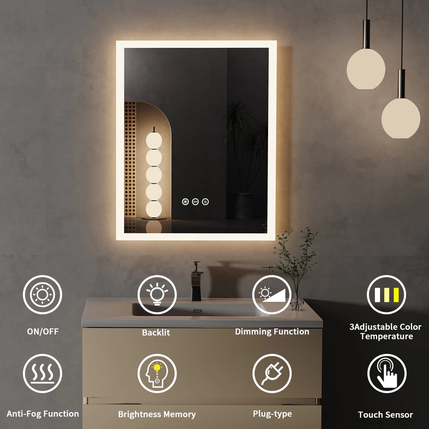 vanity led mirror