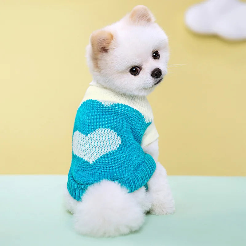 Pull tricoté pour chien - Vêtements chauds pour chiens