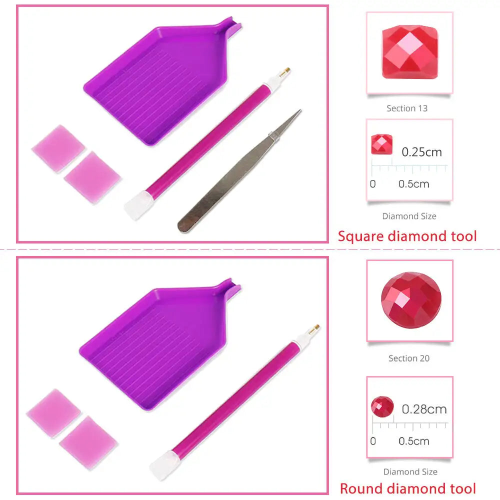 Nouveautés Evershine : broderie diamant, tasse à thé, peinture, feuilles