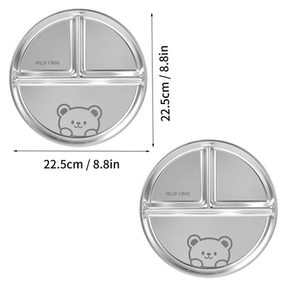 round stainless plate