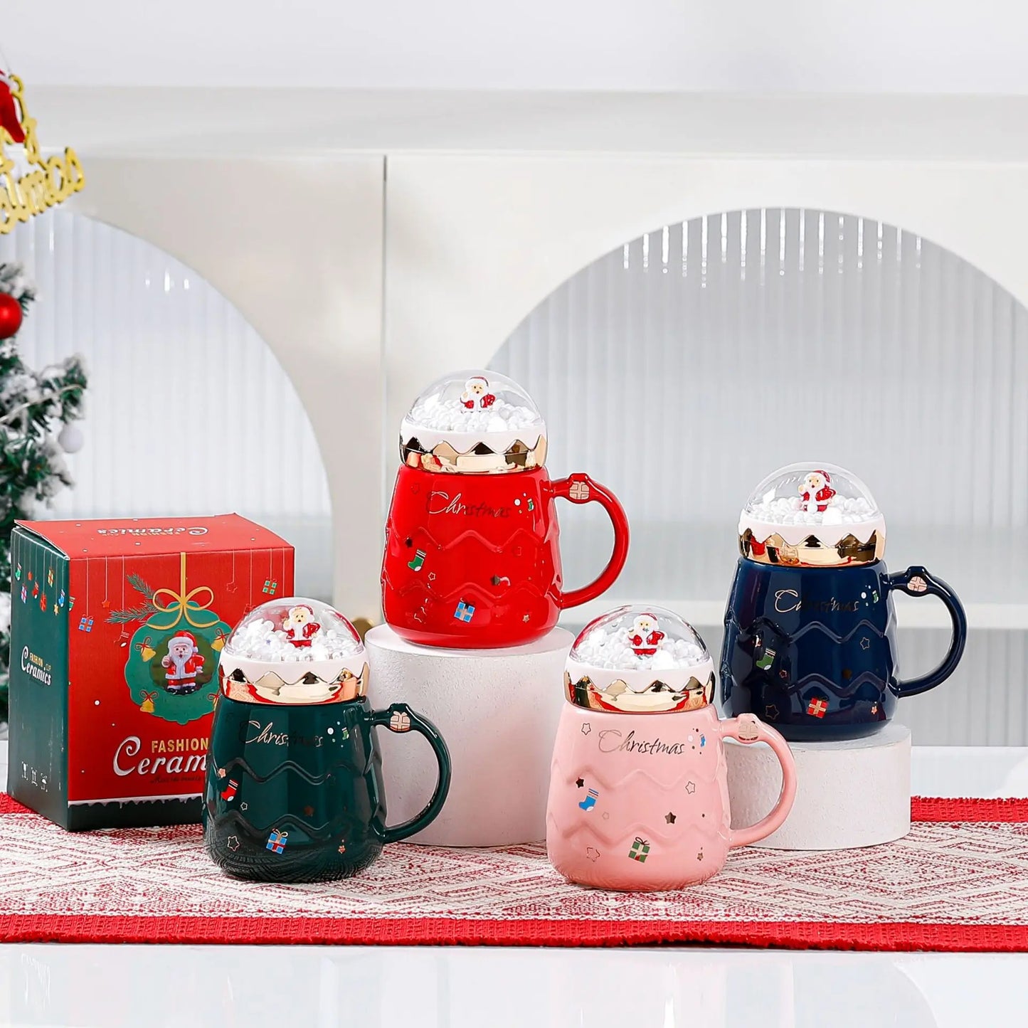 500ml Ceramic Christmas Mug