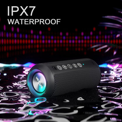 Enceinte Bluetooth sans fil avec lumières RVB étanches IPX7