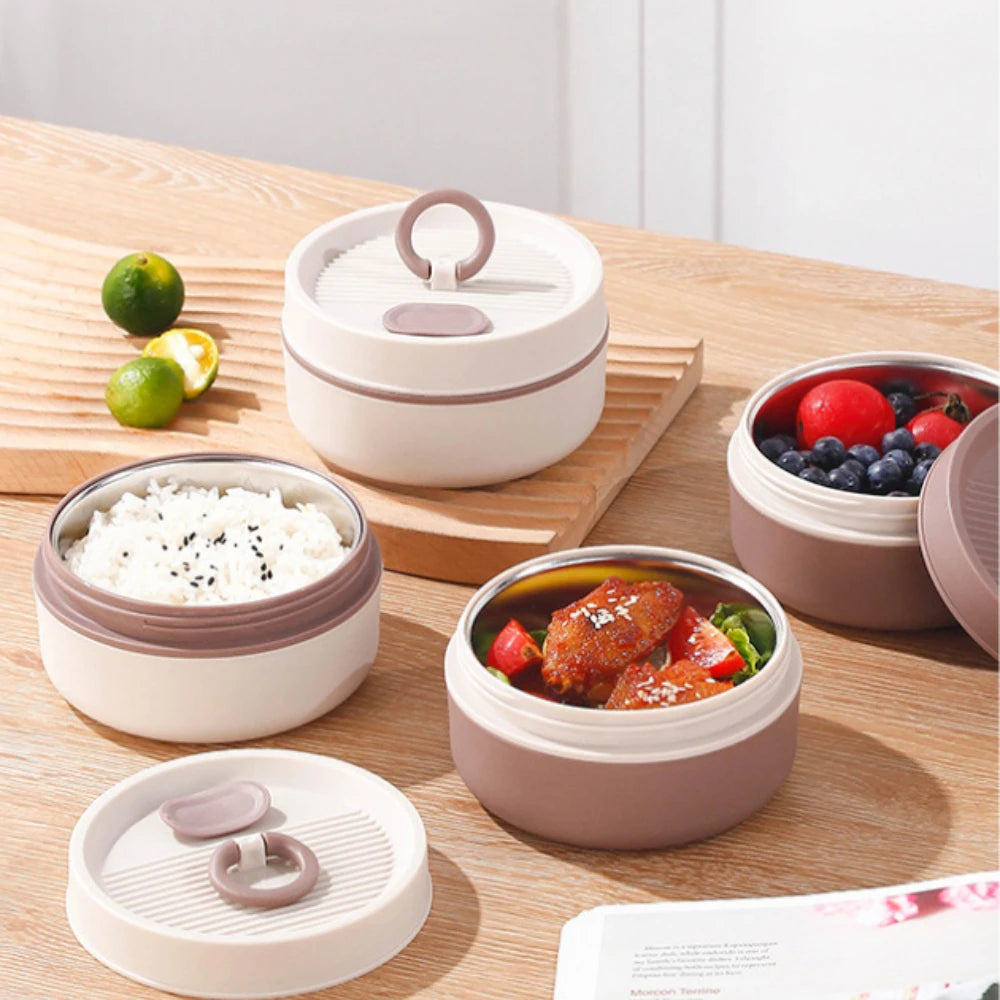 Versatile Round Microwave Lunch Box