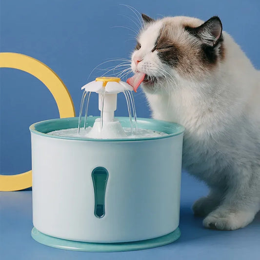 2,4 l LED-Trinkwasserbrunnen für Haustiere mit Filtern
