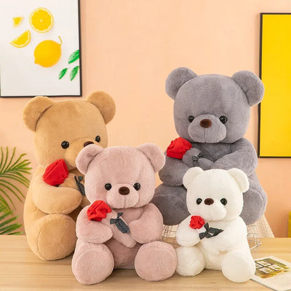 Ours en peluche pour la Saint-Valentin tenant des roses