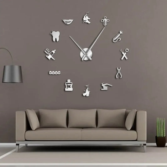 DIY Giant Dentist Wall Clock