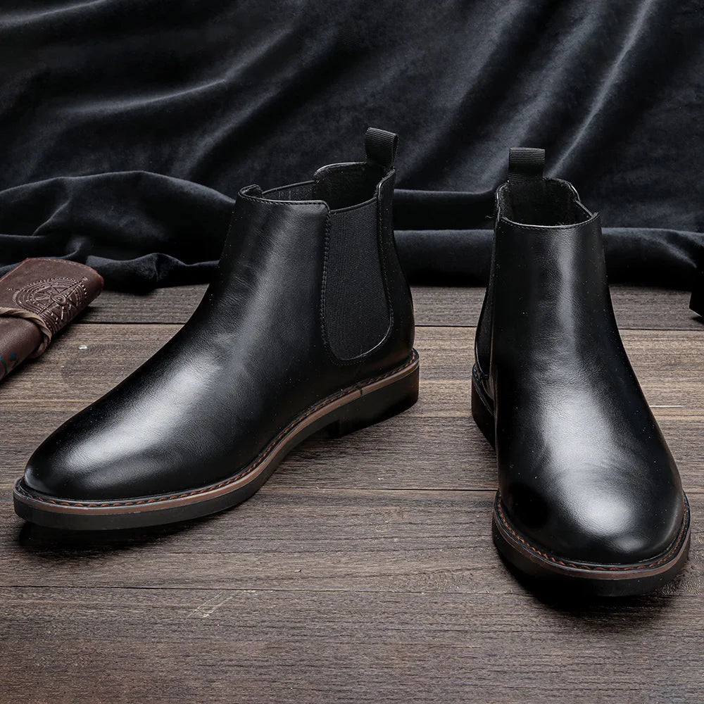 Bottines Chelsea en cuir élégantes pour hommes