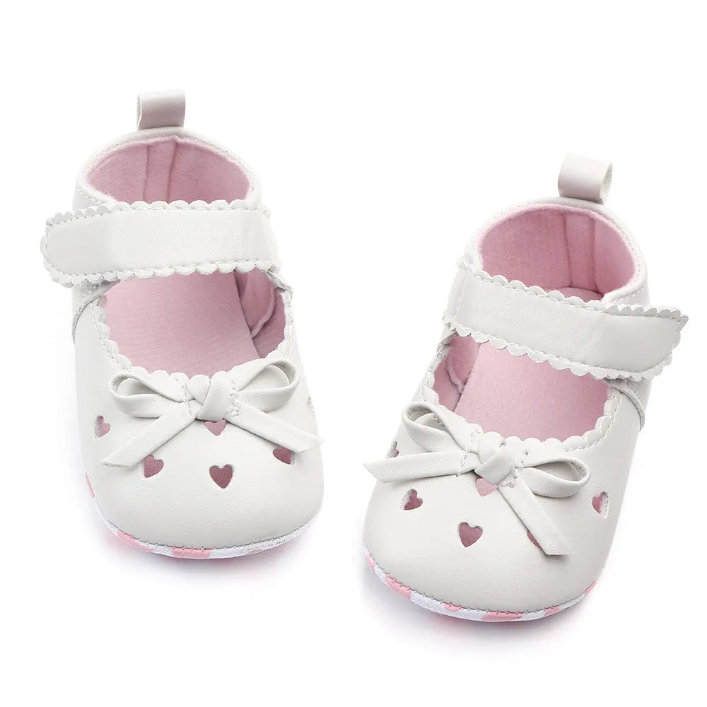 Chaussures plates à semelle souple pour bébé fille