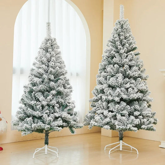 White Flocked PVC Christmas Tree