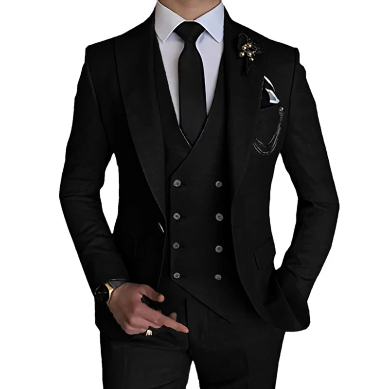 Costume d'affaires/de mariage de longueur régulière pour hommes