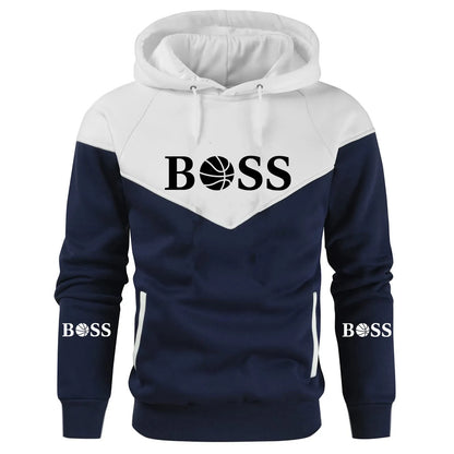 Men's Spring/Autumn Patchwork Hoodies