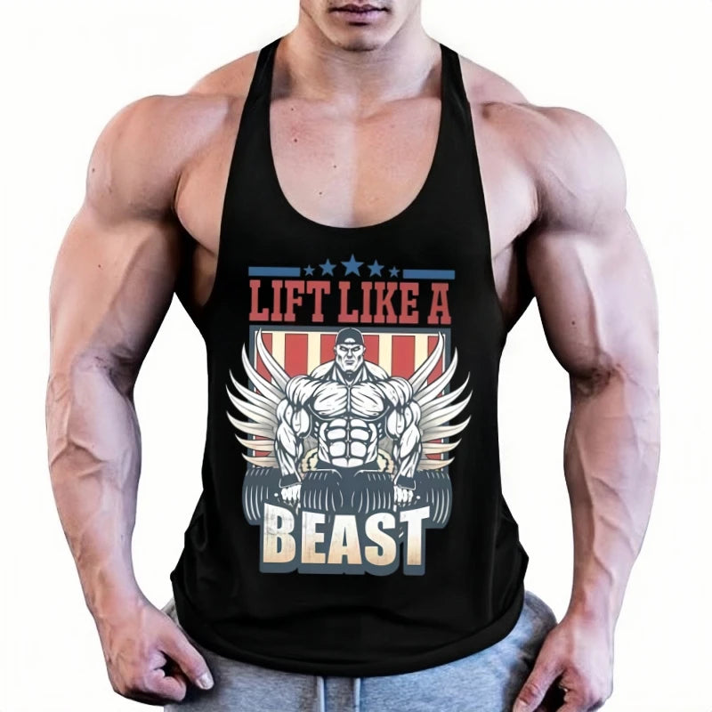 Men's Gym Fitness Tank Top - Sleeveless Workout Tops
