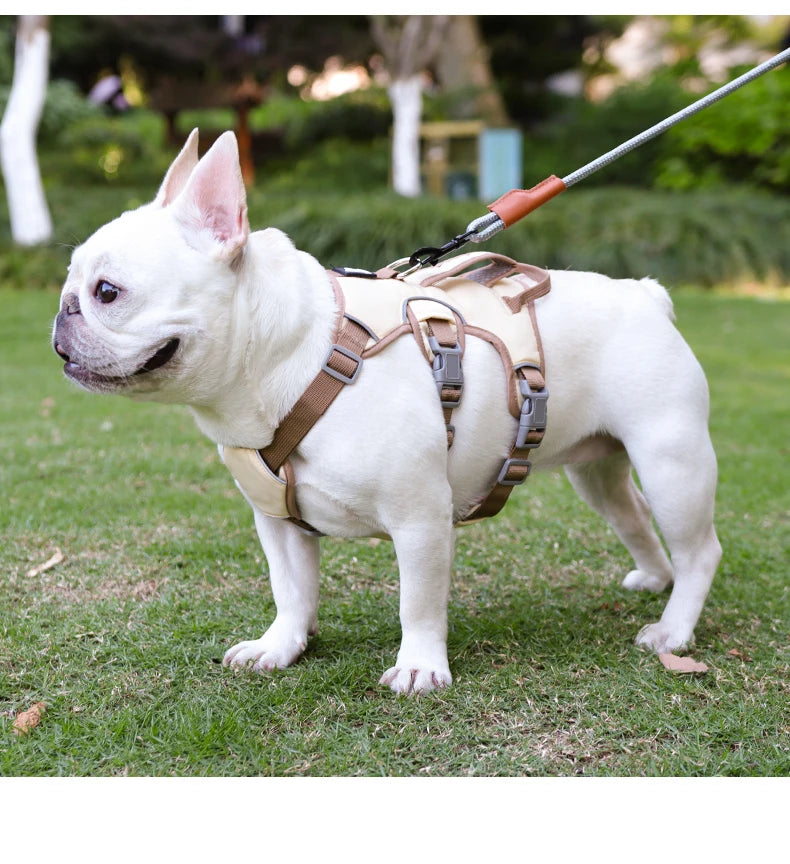 Pet Rainproof Bulldog Anti-slip Night Reflective Harnesses